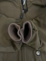 カーハート Carhartt キルト裏地 アクティブジャケット vintage ヴィンテージ カーキ J59TMB 2XL ジャケット ブラウン 3Lサイズ 101MT-5093