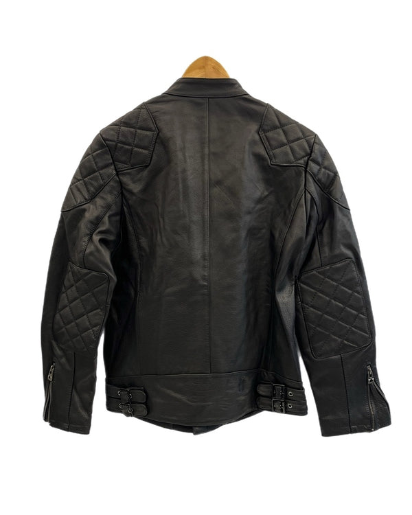 ガブリエルパリ GABRIEL PARIS レザージャケット ライダースジャケット シングルライダース 黒 L ジャケット ブラック 101MT-5228