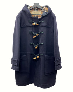 バーバリー Burberry DUFFLE COAT ダッフル コート トグルボタン ノバチェック アウタージャケット 紺 54 コート 無地 ネイビー 104MT-854