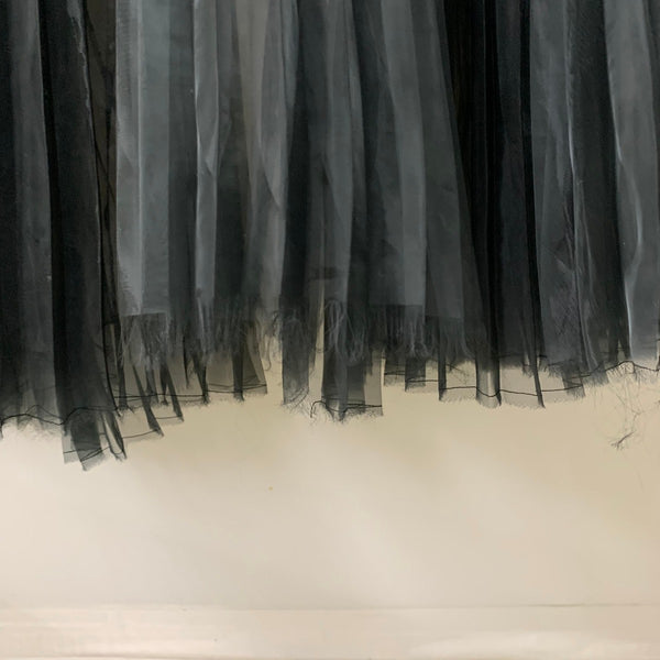 ハイク HYKE 18SS オーガンジープリーツスカートロングスカート 181-14046-013 スカート ブラック 201LB-110