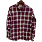 【曜日割引対象外】 ヴィンテージ vintage ~60's MEN OF THE WEST レーヨン チェックシャツ 長袖シャツ レッド 201MT-4702 VB