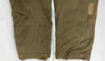 ミリタリー Military 40s 40年代 USAF アメリカ軍 TYPE A-9 フライトパンツ アルパカライナー 黒タグ  ワンポイント カーゴパンツ カーキ サイズ40 104MB-365