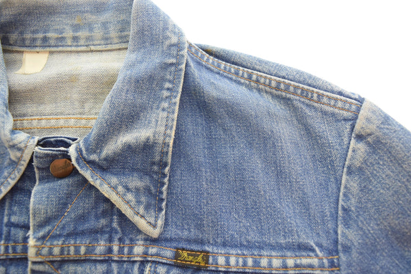 ラングラー Wrangler 70s 126MJ  DENIME JACKET 70's デニムジャケット  四つポケット ダブルステッチ 42 ジャケット ブルー 103MT-2565