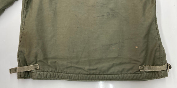 ミリタリー Military 80s 80年代 A-2 デッキジャケット US NAVY アメリカ軍 ステンシル フェード カーキ 緑 ジャケット グリーン Lサイズ 104MT-1987