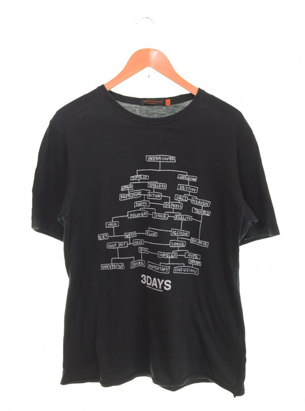 アンダーカバー UNDERCOVER undercoverism MADSAKI  2 Tシャツ ブラック 103MT-2658