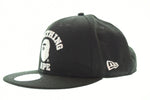 アベイシングエイプ A BATHING APE NEW ERA SNAP BACK CAP 001CPH831913M 帽子 メンズ帽子 キャップ ブラック フリーサイズ 103H-19