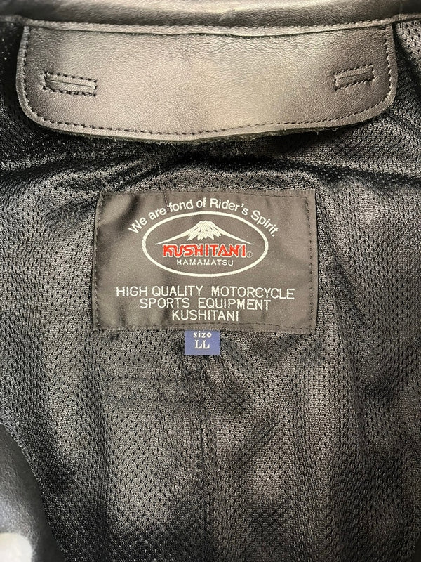 クシタニ KUSHITANI 牛革 シングルライダースジャケット ライディングウェア バイクウェア ツーリング バイク用品 黒 LL ジャケット ブラック 101MT-5230