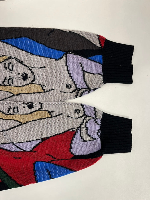 ワコマリア WACKO MARIA 総柄 ニット セーター マルチカラー Mサイズ 101MT-4278