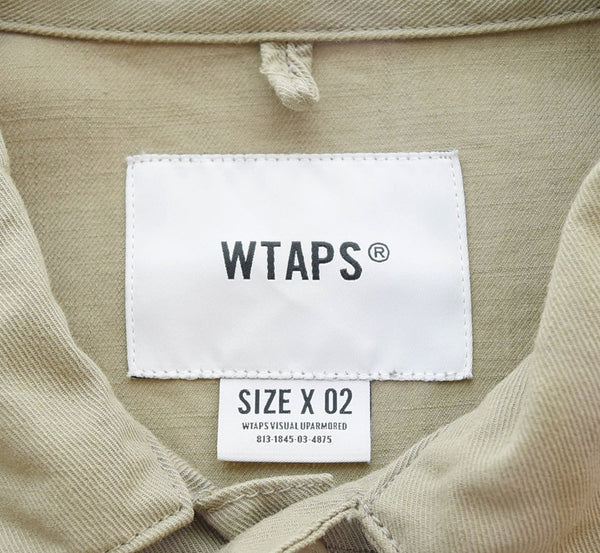 ダブルタップス WTAPS 21AW BUDS LS COTTON SERGE バッツ ロングスリーブ シャツ コットン コヨーテブラウン ミリタリー 212BRDT-SHM02 2 ジャケット カーキ 103MT-2502