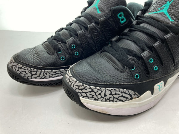 ナイキ NIKE 17年製 ZOOM VAPOR RF AJ3 ATMOS ズーム ヴェイパー ロジャー フェデラー エア ジョーダン アトモス 黒 709998-031 メンズ靴 スニーカー ブラック 27.5cm 104-shoes496