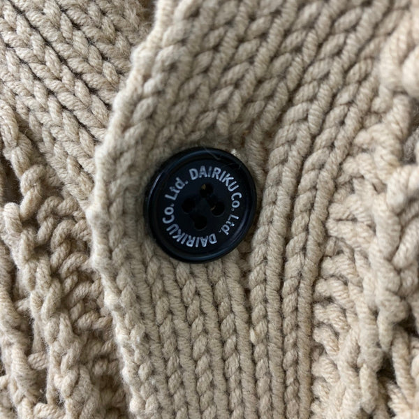 ダイリク DAIRIKU 21SS Children Hand Knitting Cardigan カーディガン ベージュ Fサイズ 201MT-4808