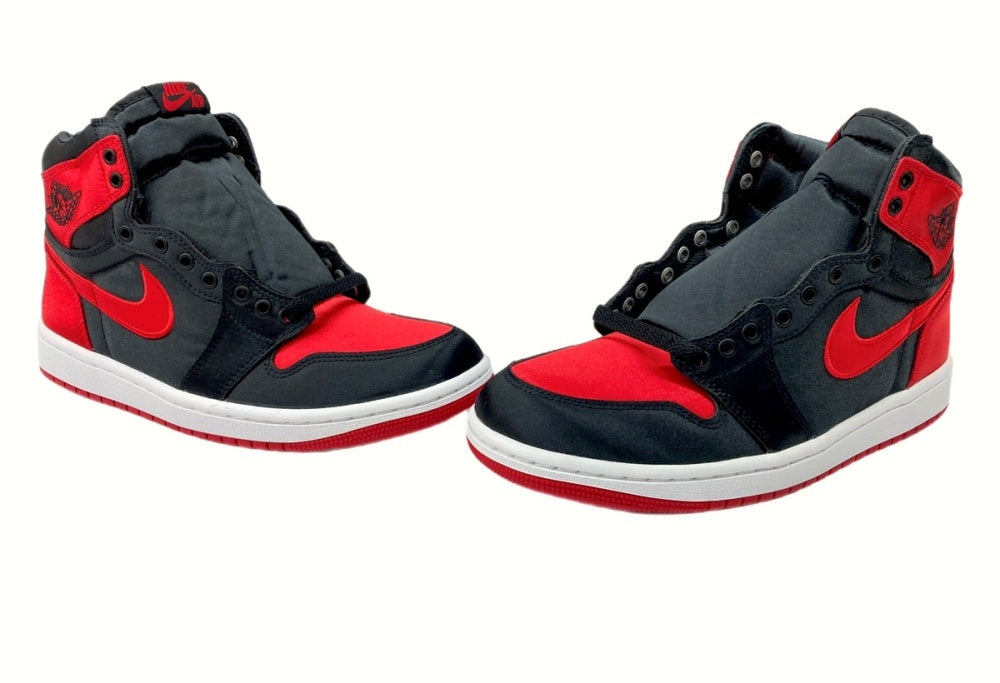 ナイキ NIKE 23年製 WMNS AIR JORDAN 1 HIGH OG SATIN BRED ウィメンズ エア ジョーダン ハイ サテン  ブレッド 赤 黒 FD4810-061 メンズ靴 スニーカー ブラック 25.5cm 104-shoes365 | 古着通販のドンドンサガール