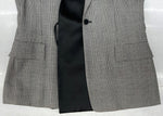 ソウシオオツキ SOSHIOTSUKI 19AW DOUBLE SMOKING SUITS スモーキング テーラード ジャケット アウター 灰 S19AWJKT01 サイズ 44 ジャケット チェック グレー 104MT-1623
