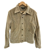 リー Lee 70年代 70's velor trucker jacket ベロア トラッカージャケット コーデュロイ MADE IN USA アメリカ製 vintage ヴィンテージ - ジャケット ベージュ フリーサイズ 101MT-3442