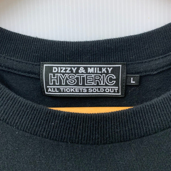 ヒステリックグラマー HYSTERIC GLAMOUR 25SS ALE Tシャツ 02251CT30 Tシャツ ブラック Lサイズ 201LT-448