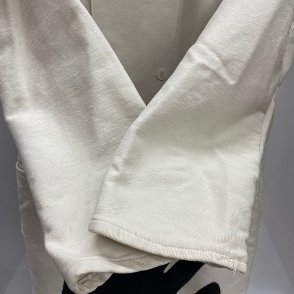 【曜日割引対象外】 ミリタリー MILITARY 西ドイツ ホワイトモールスキン ジャケット コート ホワイト 50サイズ 201MT-4609 VB