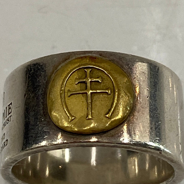 【中古】クライミー CRIMIE BRASS × SILVER 925 21号 メンズジュエリー・アクセサリー 指輪・リング シルバー 201goods-648