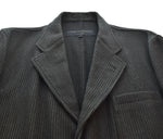 コムデギャルソン COMME des GARCONS HOMME 90s AD1999 田中オム期 ウールコート 比翼仕立て パイピング 90's HJ-04008M コート ブラック Mサイズ 103MT-3355