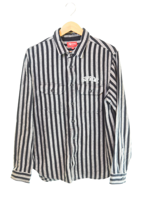 シュプリーム SUPREME Stripe Heavyweight Flannel Shirt ストライプシャツ 長袖シャツ Mサイズ 103MT-2784