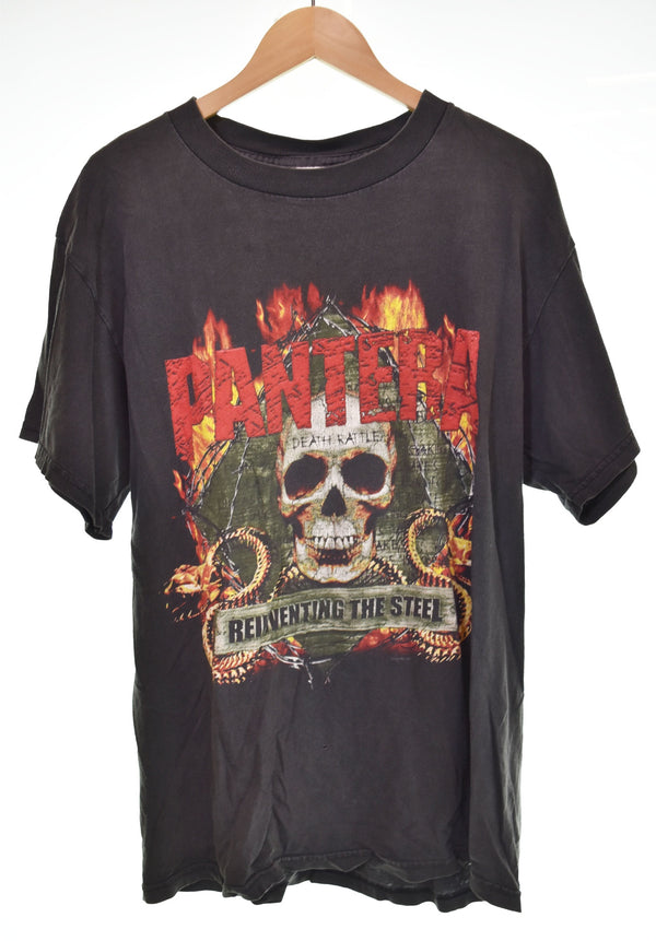 バンド band 00s PANTERA パンテラ ツアー クルーネック 半袖 プリント Tシャツ Tシャツ ブラック Lサイズ 103MT-3020