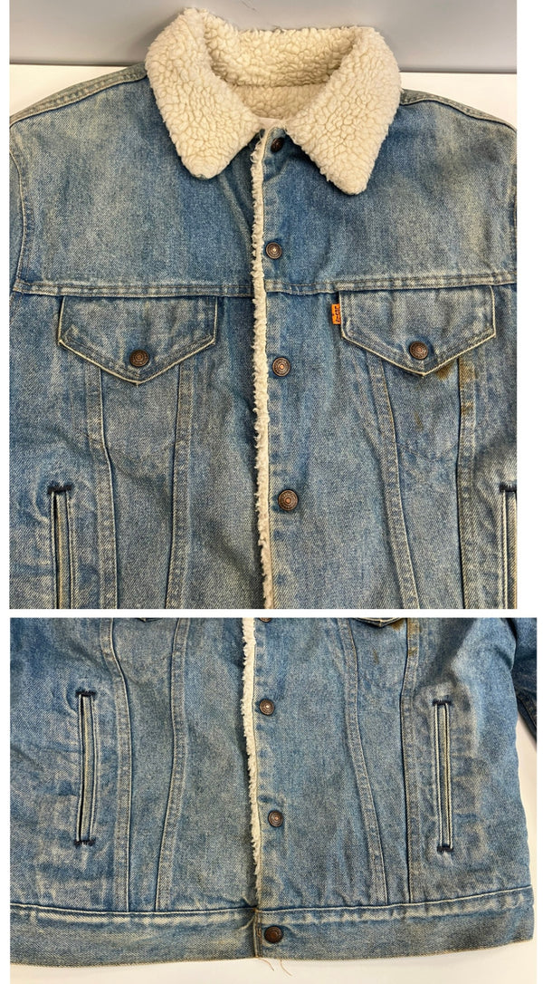 リーバイス Levi's 70's 70年代 デニムボアジャケット デニムジャケット Gジャン  MADE IN USA アメリカ製 VINTAGE ヴィンテージ 70608-0213 42 ジャケット ブルー Lサイズ 101MT-4761