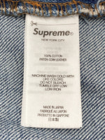 シュプリーム SUPREME 24FW Distressed Loose Fit Selvedge Jean ディストレスト ルーズ フィット セルビッチ ジーンズ 青 無地 デニム ブルー サイズ 34 104MB-299