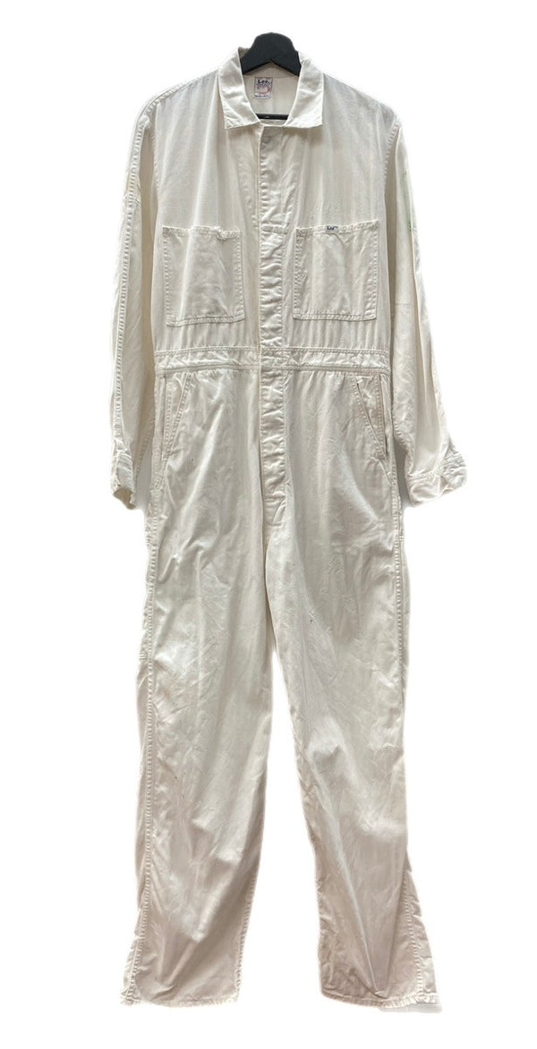 リー Lee UNION-ALLS 60s～ 60年代 Vintage ヴィンテージ HBT ヘリンボーン ワーク  白 無地 つなぎ・オーバーオール ホワイト 104MB-228