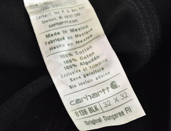 カーハート Carhartt ダブルニーワークパンツ ペインターパンツ B136 デニム ブラック 32 103MB-696