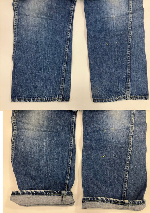 ヴィンテージ vintage 60's 60年代 ストア系 42TALON ZIPPER イエロー/オレンジステッチ デニム ブルー 101MB-675