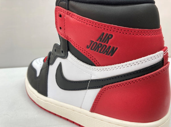 ナイキ NIKE 24年製 AIR JORDAN 1 RETRO HIGH OG BLACK TOE REIMAGINED エア ジョーダン レトロ ハイ ブラック トゥ リイマジンド AJ1 つま黒 白 赤 黒 DZ5485-106 メンズ靴 スニーカー ブラック 27.5cm 104S-717