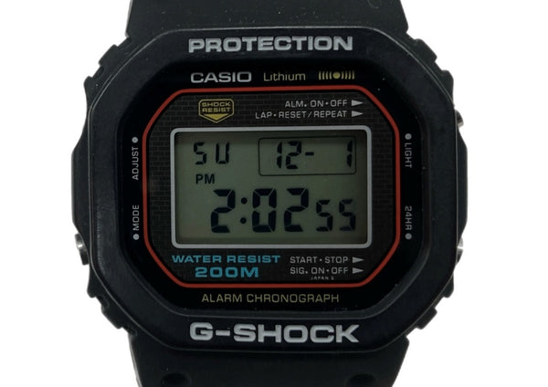 ジーショック G-SHOCK CASIO カシオ 初代 耐衝撃構造 20気圧防水 アウトドア 腕時計 ウォッチ 240 黒 DW-5000 メンズ腕時計ブラック 104T-37