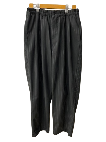 クーティープロダクションズ COOTIE PRODUCTIONS T/W 2 Tuck Easy Pants CTE-25S101-STRIPE ボトムスその他 ブラック Sサイズ 201MB-1048