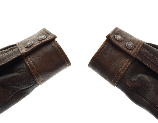 フラットヘッド THE FLAT HEAD ディアスキンレザーシャツ 鹿革  40 長袖シャツ ブラック 103MT-3251