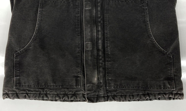 カーハート Carhartt TRADITIONAL JACKET トラディショナル ジャケット コーデュロイ ダック ダブルジップ アウトドア アウター 黒 C26 BLK ジャケット ロゴ ブラック Lサイズ 104MT-1959