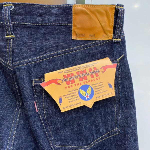 【曜日割引対象外】 ニートスタイル Neat Style KIWAMI WWII model ”極み”大戦モデル 退色タブ デニム ブルー W35サイズ 201MB-1175 VB