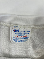 チャンピオン Champion 80s～ ヴィンテージ Vintage トリコタグ リバースウィーブ REVERSE WEAVE US古着 ワッペン刺繍 白 XXL スウェット ホワイト 3Lサイズ 101MT-3888