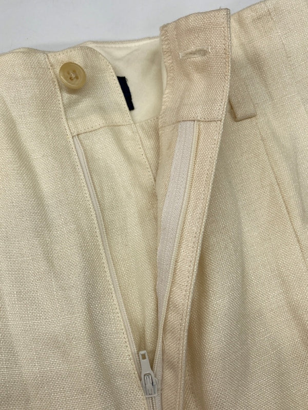 ラルフローレン RalphLauren 90s LINEN 2TUCK SLACKS PANTS リネン タック スラックス パンツ ジップフライ IMPACT21 白 無地 スラックス ホワイト サイズ 9 104MB-355