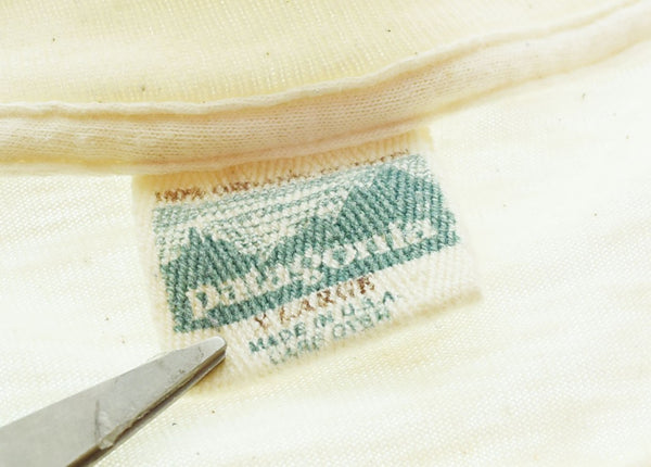 パタゴニア PATAGONIA 90s 90's USA製 Yosemite ヨセミテ 吉田博 前期 初期タグ ボックスシルエット オーガニックコットン XL Tシャツ ホワイト 103MT-2758