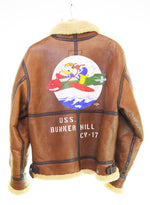 US US古着 Old US ARMY AIR FORCE B3 Flight Jacket フライトジャケット AC-1950  ジャケット ブラウン Mサイズ 103MT-3362