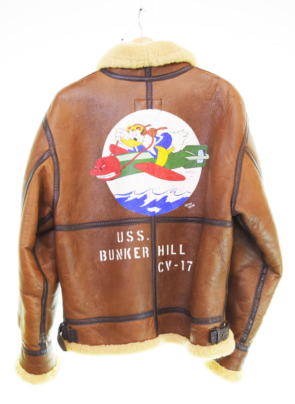 US US古着 Old US ARMY AIR FORCE B3 Flight Jacket フライトジャケット AC-1950  ジャケット ブラウン Mサイズ 103MT-3362