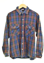 ファイブブラザー  FIVE BROTHER USA製 90s ヘビーネルシャツ チェック ワークシャツ  長袖シャツ マルチカラー Mサイズ 103MT-3436