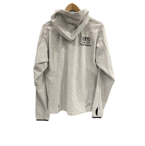 クシタニ KUSHITANI YOSHIMURA MID PARKA　ヨシムラ ミッド パーカー スラブ加工 防風素材　フード付ミッドレイヤー ヨシムラコラボ K-1963Y パーカ グレー LLサイズ 101MT-5309