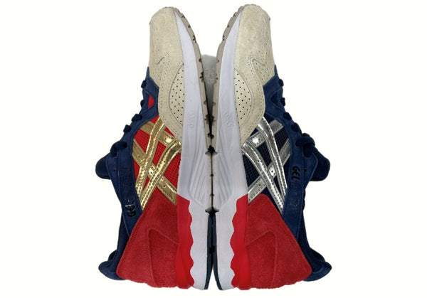 アシックス asics 23年製 × Concepts コンセプツ Gel-Lyte 5 Libertea ゲル ライト リバティー ローカット シューズ 白 赤 紺 1201A943-100 メンズ靴 スニーカー マルチカラー 27.5cm 104-shoes505