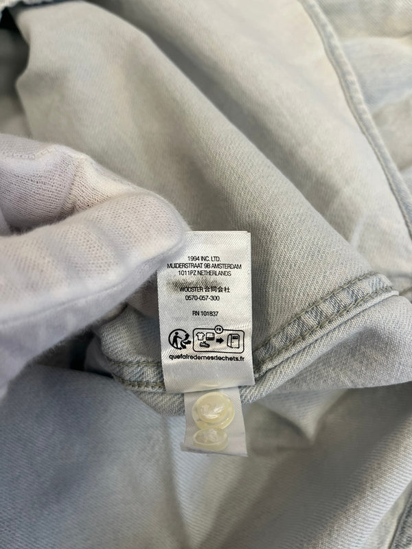 シュプリーム SUPREME 24SS Small Box Logo Denim Shirt Washed スモールボックスロゴ デニムシャツ 青 長袖シャツ ブルー Lサイズ 101MT-5044