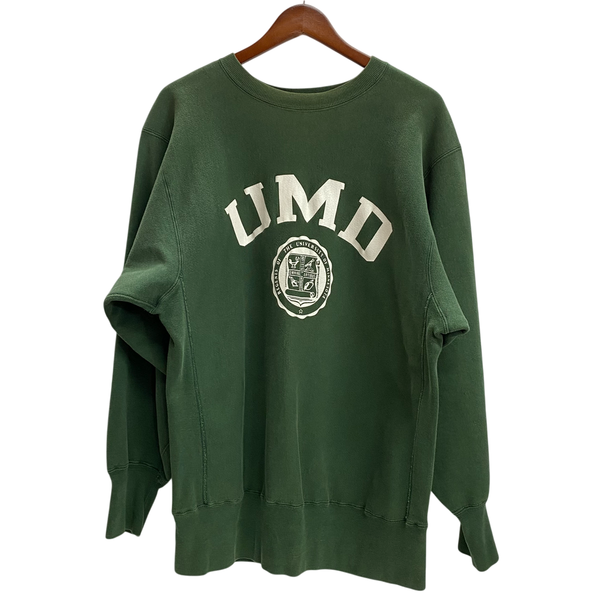 【曜日割引対象外】 チャンピオン Champion 90's リバースウィーブ USA製 カレッジ スウェット グリーン XLサイズ 201MT-4537 VB