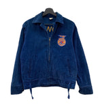 ヴィンテージ vintage 70s 70年代 FFA NATIONAL IOWA ファーマーズジャケット コーデュロイ TALON ZIP Lot100 サイズ 38 ジャケット 刺繍 ネイビー 104MT-1854