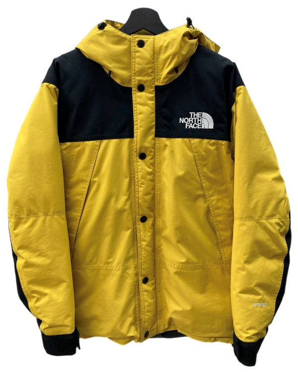 ザノースフェイス THE NORTH FACE Mountain Down Jacket マウンテン ダウン ジャケット PERTEX GORE-TEX 黄 ND91837 ジャケット ロゴ イエロー Lサイズ 104MT-1381