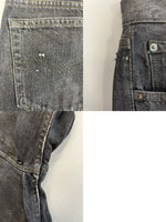 リーバイス Levi's 90’ß 90s 501先染め ブラックデニム ボタン裏532 USA製 アメリカ製 デニム ブラック W32×L34 101MB-624