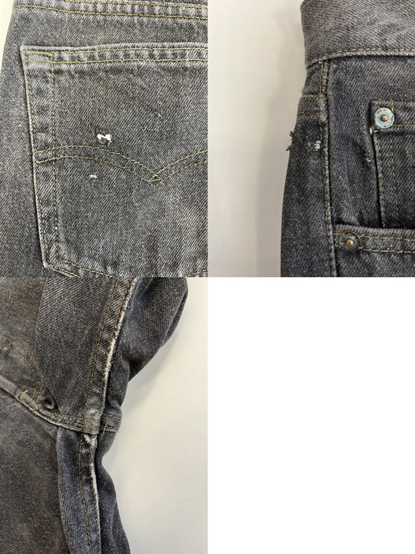 リーバイス Levi's 90’ß 90s 501先染め ブラックデニム ボタン裏532 USA製 アメリカ製 デニム ブラック W32×L34 101MB-624