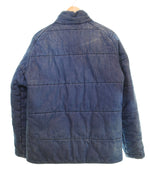 ア ベイシング エイプ A BATHING APE  Indigo Denim Puffer Jacket 中綿 パディング デニム  ジャケット ウォッシュ加工  ジャケット ブルー Sサイズ 103MT-2603